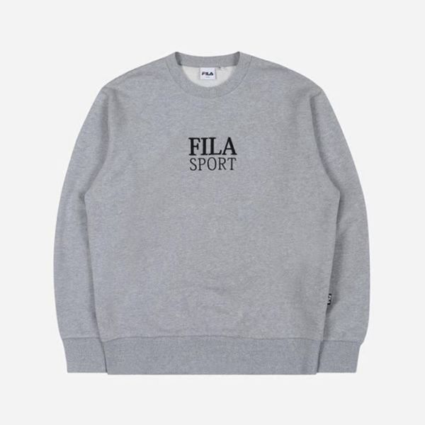 Fila Mikiny Panske Siva - Šport Embroidered Vypredaj - Slovakia 76285-NULQ